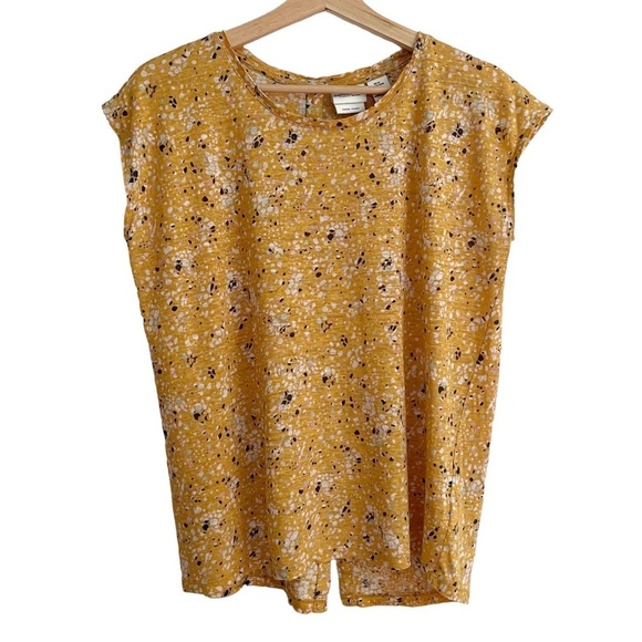 Rachel Zoe Tops - Rachel Zoe 100% Linen Sleeveless Paint Splatter Top